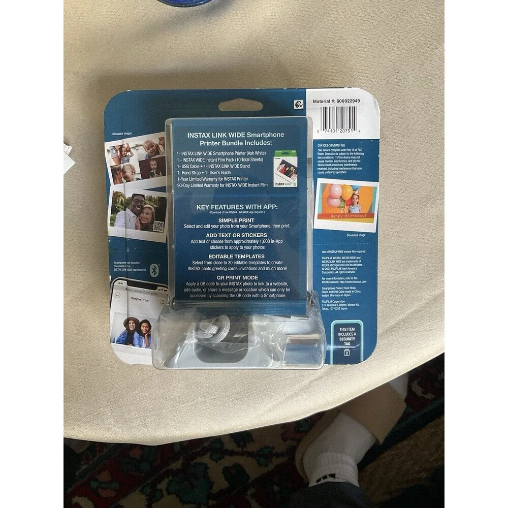 Fujifilm Instax Link Wide Smartphone Printer Bundle Brand New Sealed